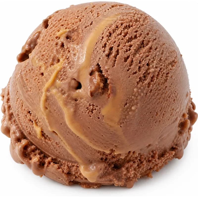 A scoop of Peanut Butter Chocolate